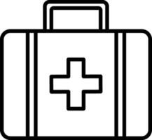 Illustration of Medical Bag or First Aid Kit. vector