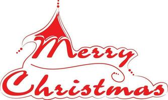 Text design of Merry Christmas. vector