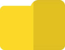 File floder in yellow color. vector