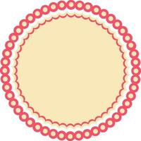 Circular frame in flat style. vector