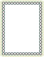 Decorative frame with hearts border. vector
