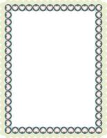 Decorative frame with hearts border. vector