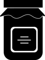 Flat illustration of a jar icon. vector