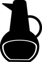 Flat illustration of a jug. vector