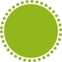 Illustration of circle with dots. vector
