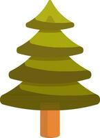 Illustration of Christmas Tree. vector