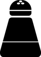 Flat style icon of a salt shaker. vector