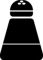 Flat style icon of a salt shaker. vector