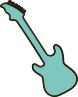 Flat illustration of guitar. vector