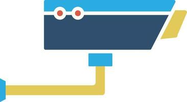 Security cctv camera in flat style. vector