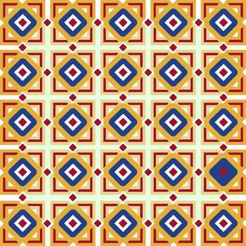 Endless colorful abstract design pattern in flat style. vector