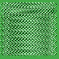 Line art of abstract design pattern on green background. vector