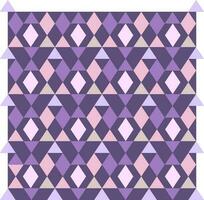 plano ilustración de lado frontera diseño en púrpura y rosado color. vector