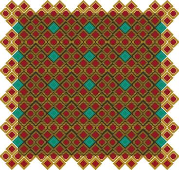 Geometrical colorful abstract design pattern on white background. vector