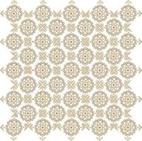 Circular floral abstract design pattern on white background. vector