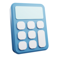 Add functionality to your designs with this sleek and versatile 3D icon of a calculator. Perfect for finance, mathematics, and productivity-themed projects png