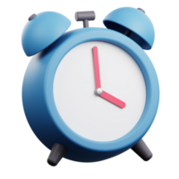 Keep track of time with this elegant and visually appealing 3D icon of a clock. Perfect for time management, scheduling, and productivity-themed designs png