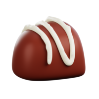 irrésistible Chocolat pain avec une riches et humide texture. prendre plaisir le céleste combinaison de cacao et pain dans ces délectable 3d illustrations. png