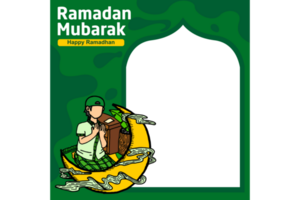 Islam conception - Cadre avec Ramadan événements thème conception png