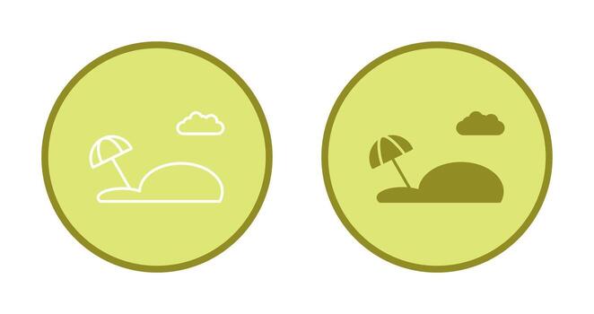 Beach Vector Icon