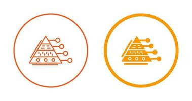 Pyramid Graph Vector Icon