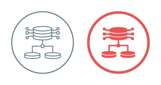 icono de vector de datos estructurados