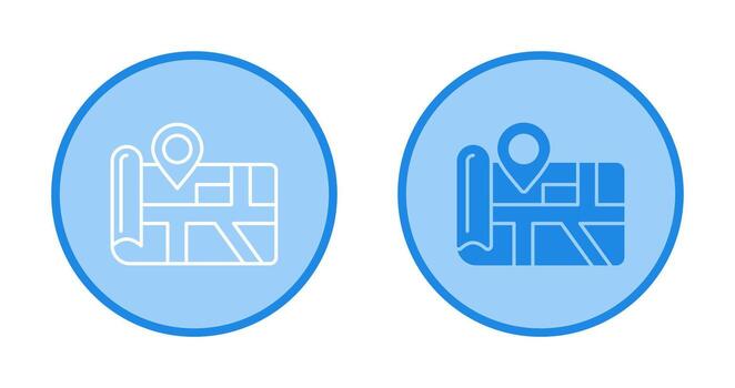 icono de vector de mapa