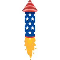 4th of July firework rocket. png