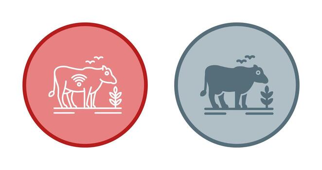 icono de vector de ganado