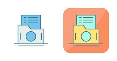 icono de vector de carpeta de lista