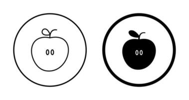 icono de vector de manzanas