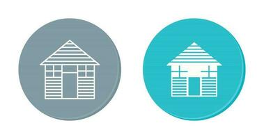 Wood Cabin Vector Icon