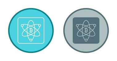 icono de vector de ciencia bitcoin