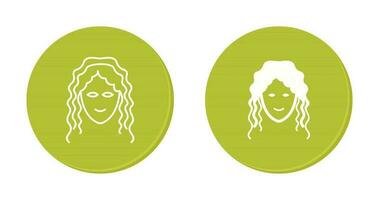 Hair Curly Vector Icon