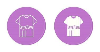 T Shirt with lines Vector Icon