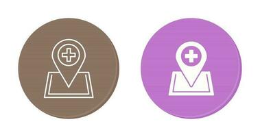 Location hospital Vector Icon