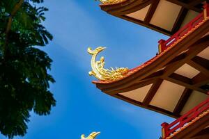 Beautiful architecture of Bat Nha Pagoda in Bao loc city photo