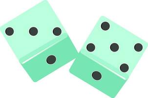 Illustration of casino dices. vector