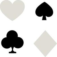 Playing card sign or symbol. vector