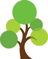 ilustración de un verde árbol. vector