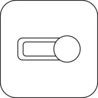 Button icon in mobile for application in stroke. vector