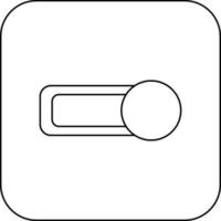 Button icon in mobile for application in stroke. vector