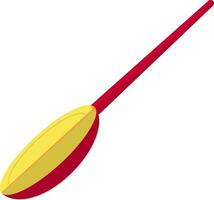 Flat style red and yellow pan. vector