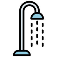 bathroom shower with drop water png