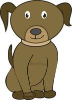 Cartoon character of a dog. vector