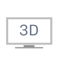 3D Television Illustration, Monitor Device png