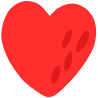 Paint brush love and heart element. png