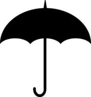 aislado paraguas en negro color. vector