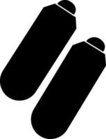 Illustration of blank tags in black color. vector