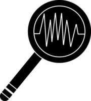 magnifying glass in flat style. vector